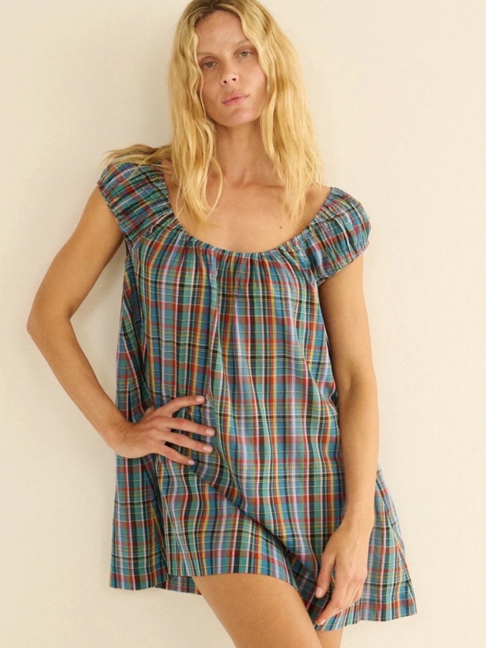 Doen Faye dress size Small in Alderbrook Plaid, Completely sold out!